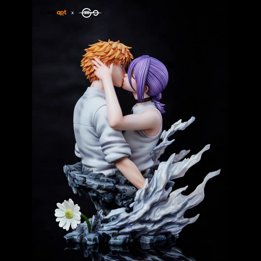 Reze Denji Kiss Chainsaw Man statua in resina Hera Studio