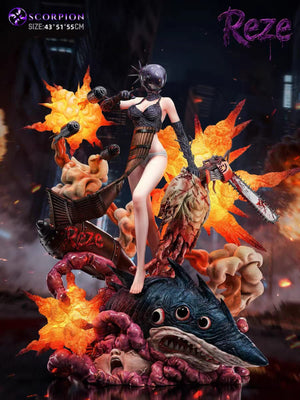 Reserva el arco de Chainsaw Man Reze – Estatua de resina de Scorpion Studio Reze Bomb Girl