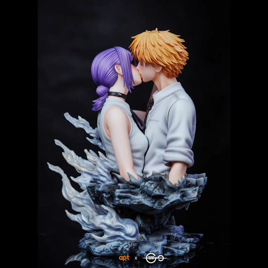 Dettagli Reze e Denji Resin Statue Hera Studio Chainsaw Man
