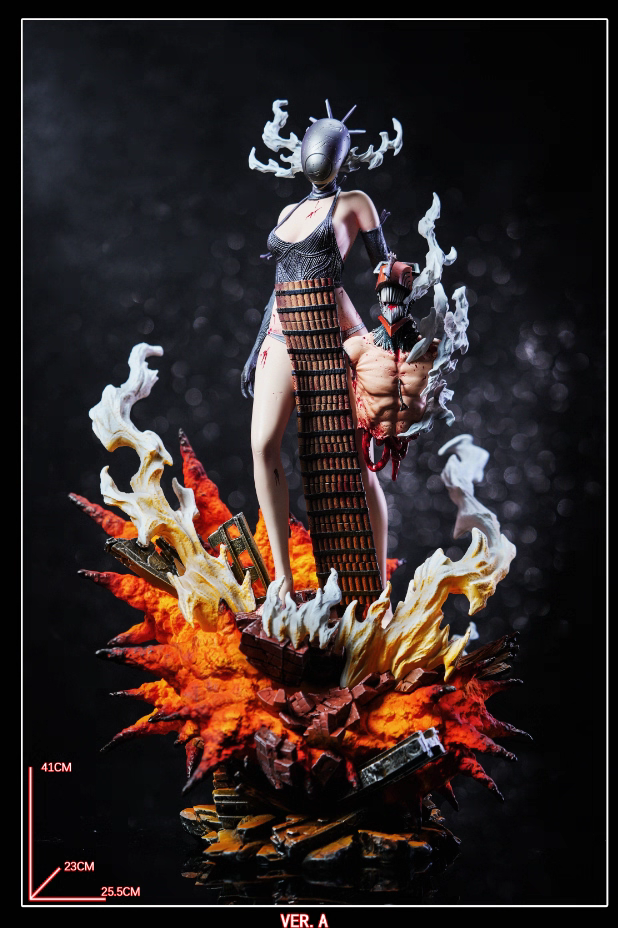 Dettagli battaglia Reze Denji Resin Statue Hera Studio Chainsaw Man