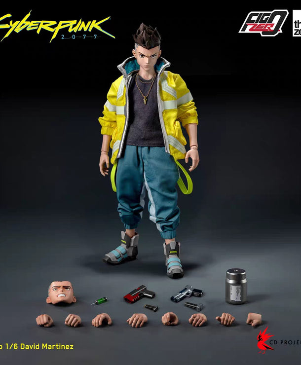 Figura 1/6 David Martinez Cyberpunk Edgerunners Threezero 28cm – vista frontale

