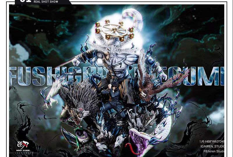 Jujutsu Kaisen Megumi Fushiguro & Mahoraga Niren Studio Resin Statue 68cm