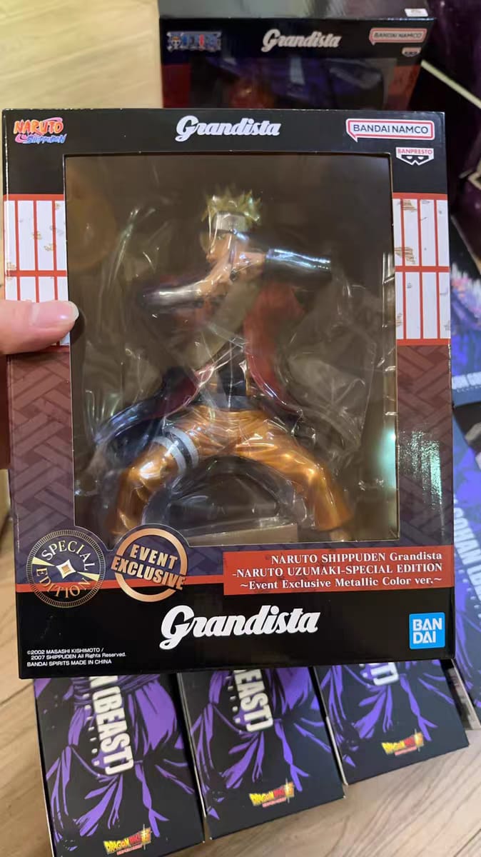 Naruto Uzumaki Grandista Metallic Color Banpresto statue