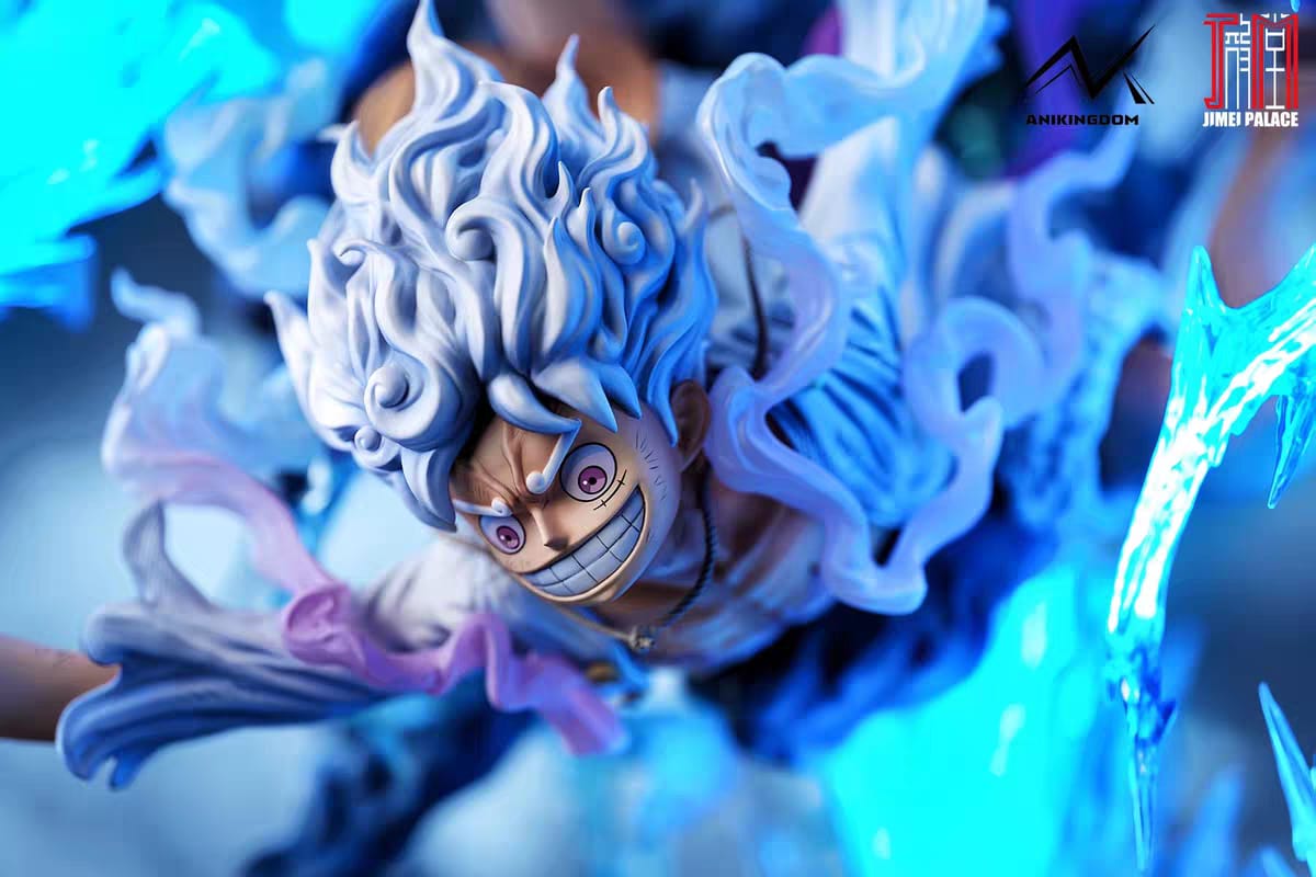 One Piece Luffy Gear 5 vs Kaido Resin Statue Anikingdom Studio