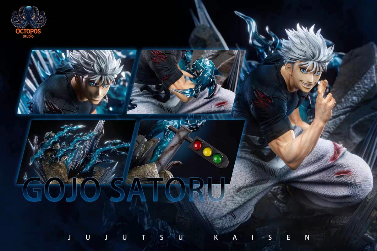 Pre order Gojo Satoru resin statue Octopus Studio – collector edition detail, Jujutsu Kaisen
figureszone