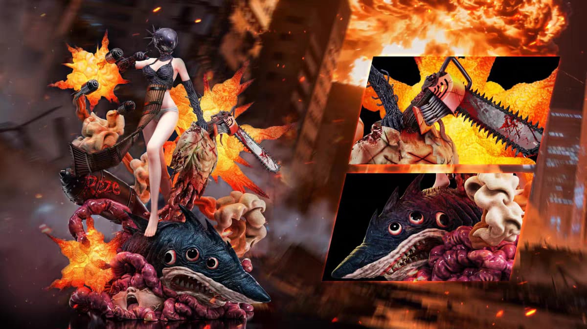 Reze Bomb details Chainsaw Man resin collectible