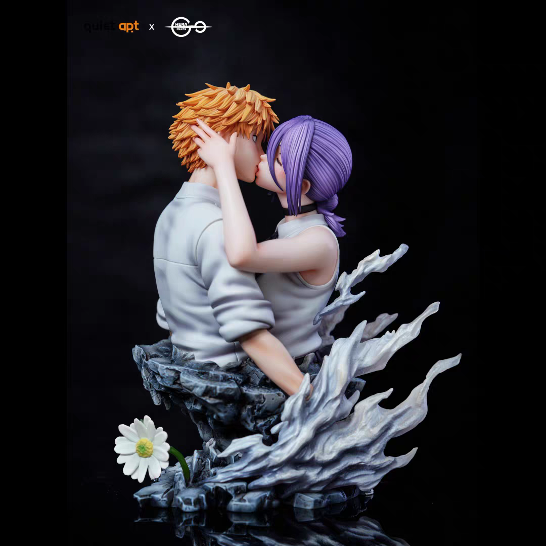 Reze Denji Kiss Chainsaw Man statua in resina Hera Studio