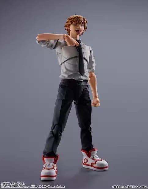 Bandai S.H.Figuarts Chainsaw Man Denji e Pochita vista frontale