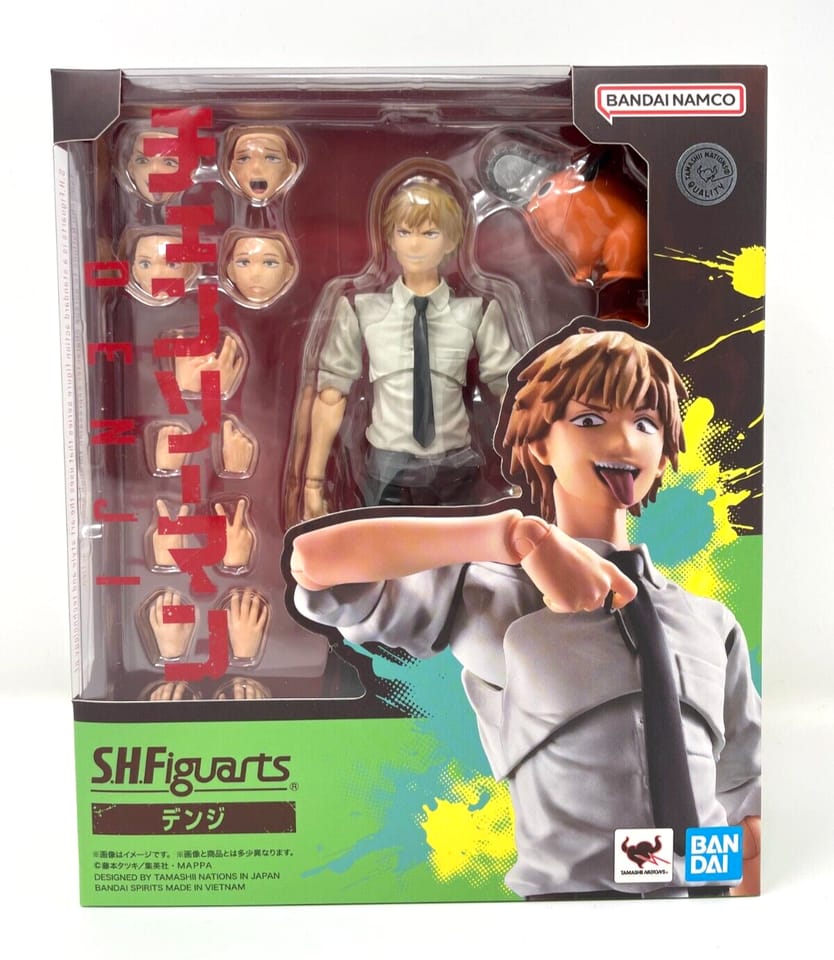 Packaging originale Bandai Tamashii Nations Chainsaw Man Denji Pochita