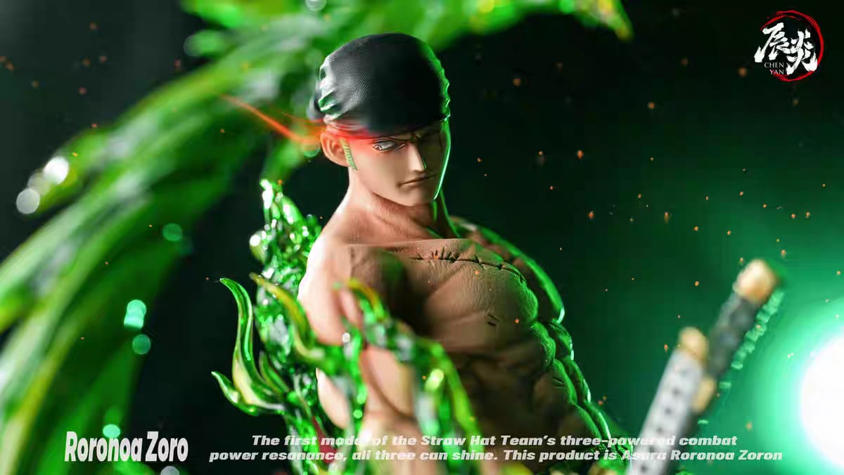 Packaging ufficiale Chen Studio Roronoa Zoro Resin Statue
