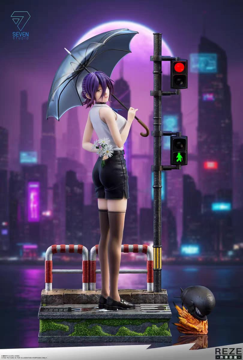 Chainsaw Man Reze Resin Statue 1/4 Scale Arc Seven Studio vista frontale