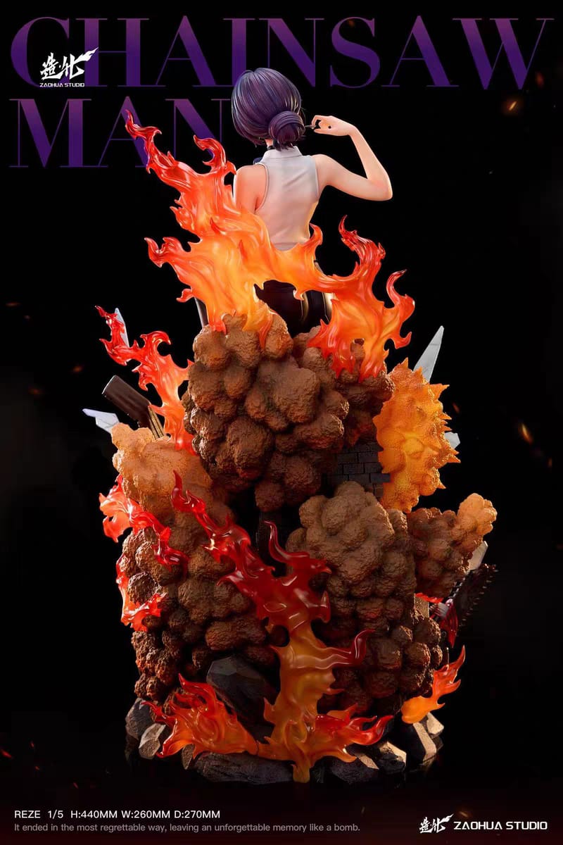 Pre-Order Chainsaw Man Reze vs Denji Resina Statue 1/5 Scale – Zahoua Studio