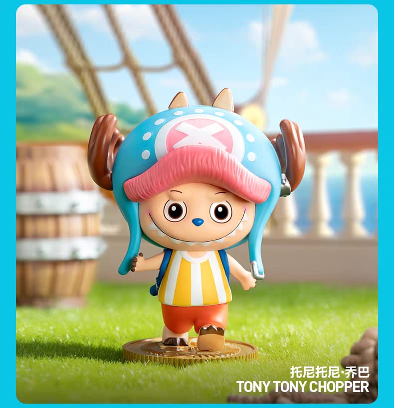 Pop Mart Labubu × One Piece – Mini Figures Luffy, Zoro, Sanji, Nami, Sabo, Law & Franky