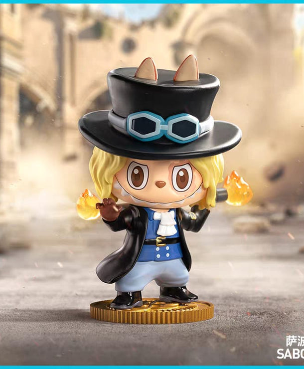 Pop Mart Labubu × One Piece – Mini Figures Luffy, Zoro, Sanji, Nami, Sabo, Law & Franky