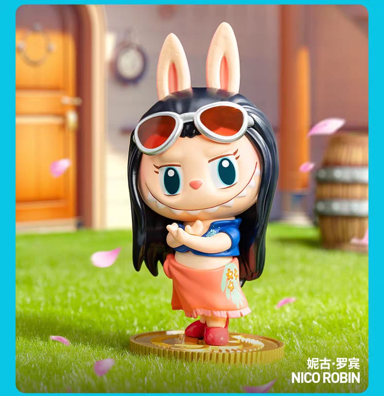 Pop Mart Labubu × One Piece – Mini Figures Luffy, Zoro, Sanji, Nami, Sabo, Law & Franky