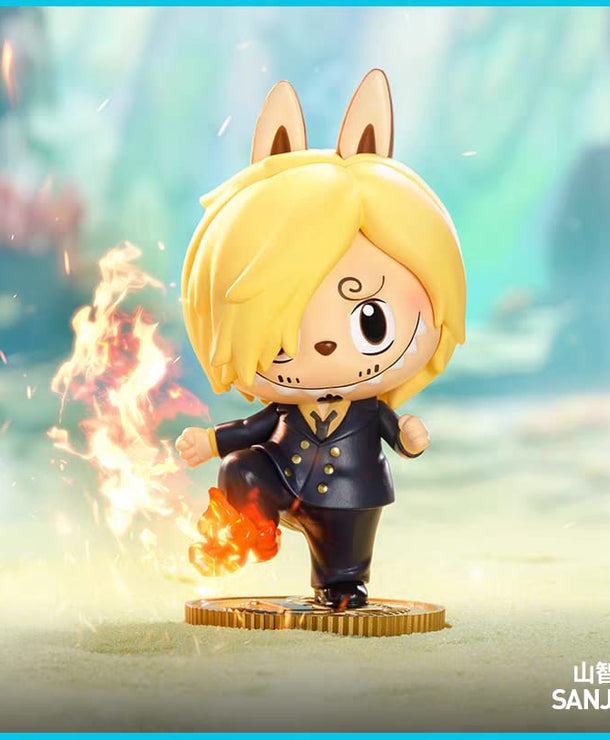 Pop Mart Labubu × One Piece – Mini Figures Luffy, Zoro, Sanji, Nami, Sabo, Law & Franky