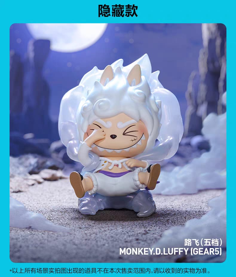 Pop Mart Labubu × One Piece – Mini Figures Luffy, Zoro, Sanji, Nami, Sabo, Law & Franky