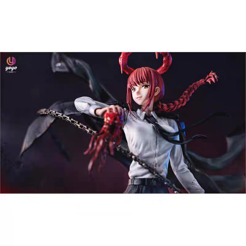 Statua in Resina Limitata – Makima vs Denji (Chainsaw Devil & Samurai Sword) – YOYO Studio | In Stock