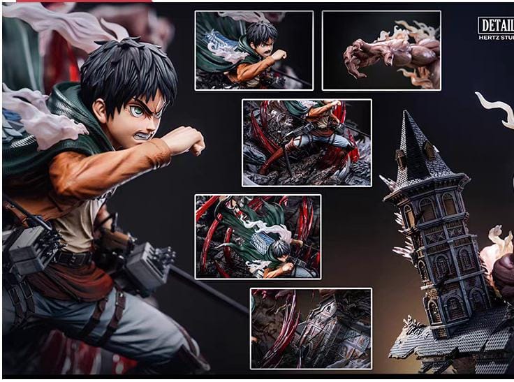 Pre-Order Hertz Studio  Attack on Titan Eren Jaeger Resin Statue 73 cm
