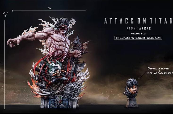 Pre-Order Hertz Studio  Attack on Titan Eren Jaeger Resin Statue 73 cm