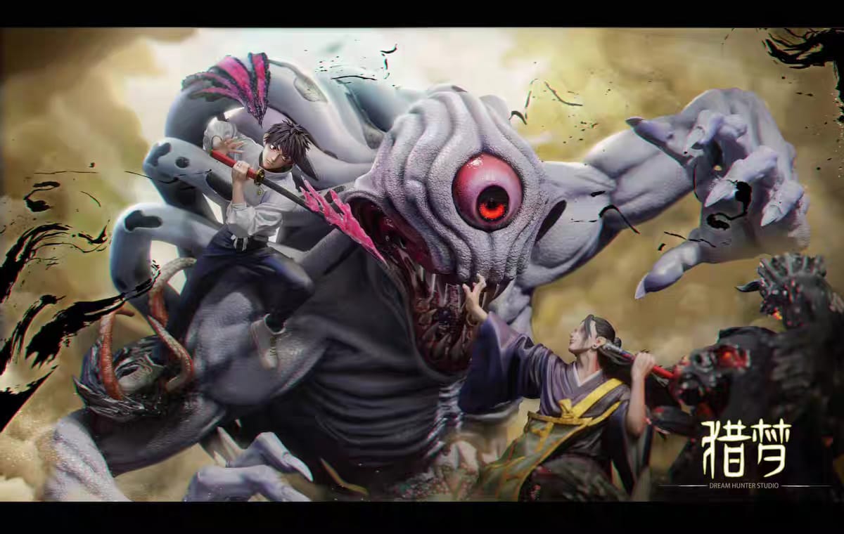 Pre-Order Jujutsu Kaisen – Okkotsu Yuta vs Geto Suguru Resin Statue