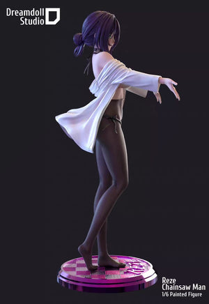 Estatua de resina Reze de Chainsaw Man de Dreamdoll Studio, versión para adultos/NSFW (pedido por adelantado)
