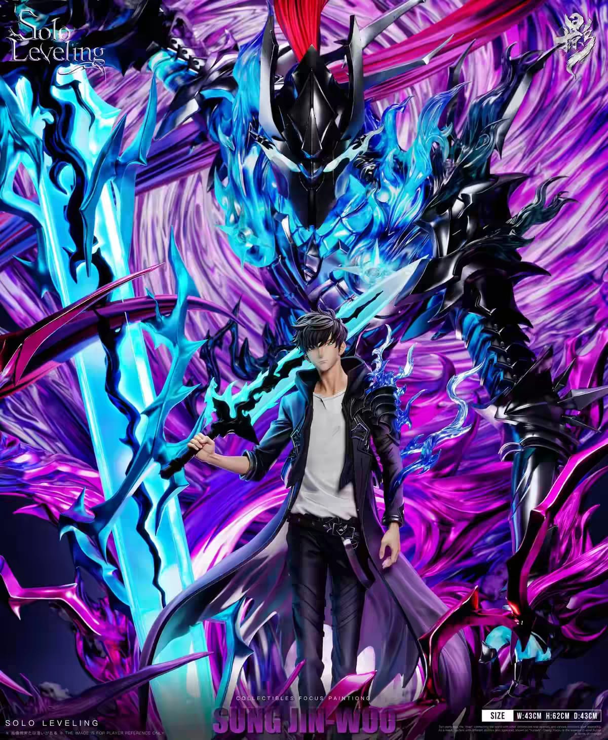 Pre Order Solo Leveling Sung Jin-Woo King of Shadows & Igris – Jingying Studio Resin Statue