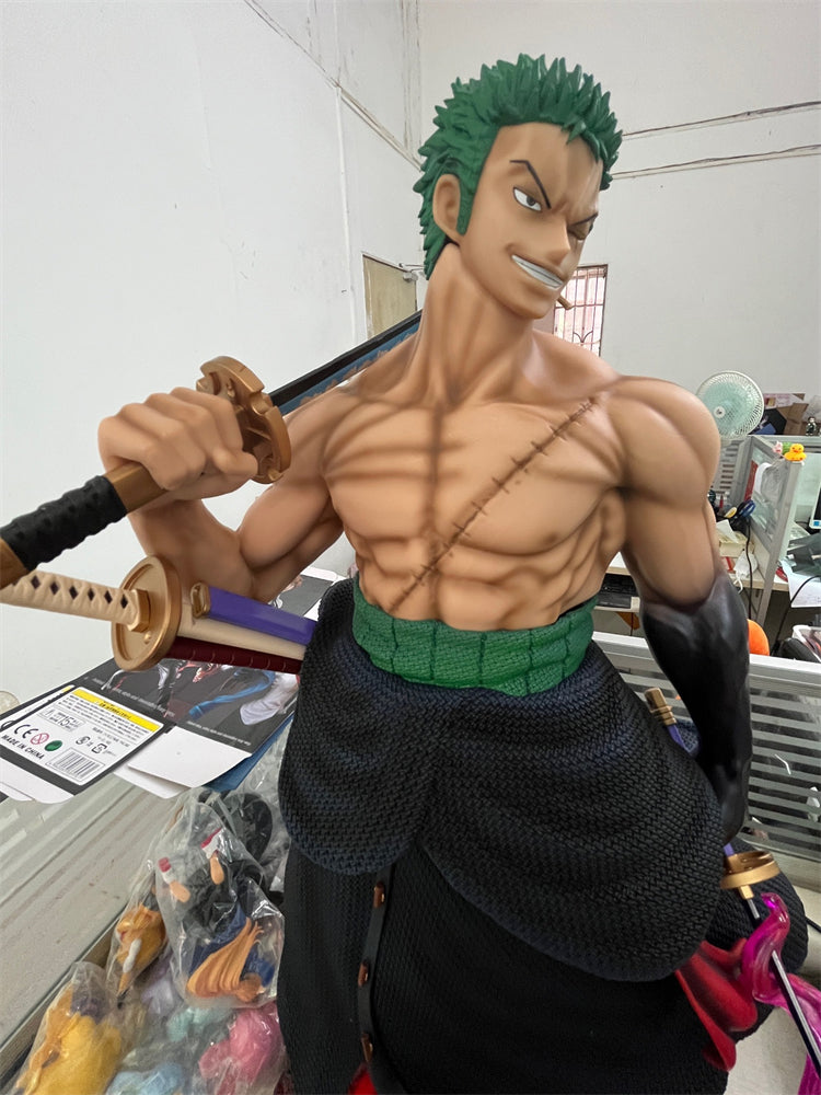 One Piece Roronoa Zoro XL Selection 1/3 – Statua 70cm Doppia Testa