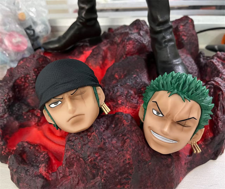 One Piece Roronoa Zoro XL Selection 1/3 – Statua 70cm Doppia Testa