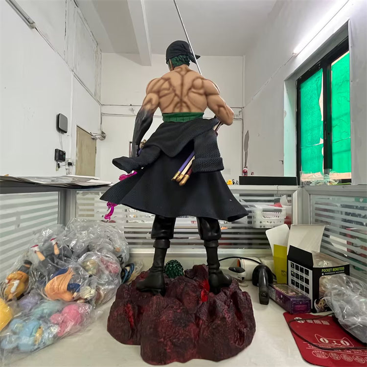 One Piece Roronoa Zoro XL Selection 1/3 – Statua 70cm Doppia Testa