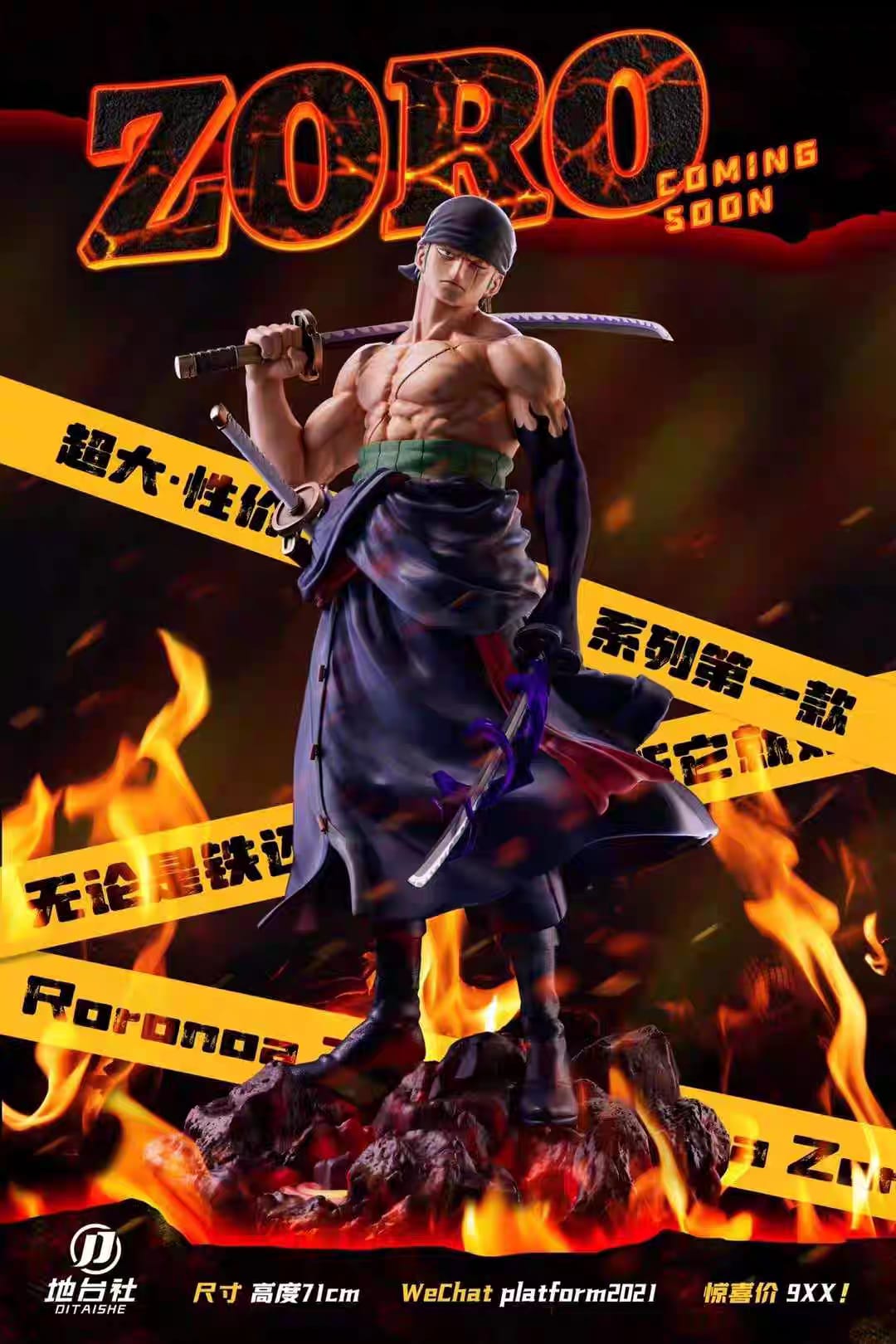 Roronoa Zoro EX Wano Country Resin – DiThaiShe Studio Limited Edition Statue