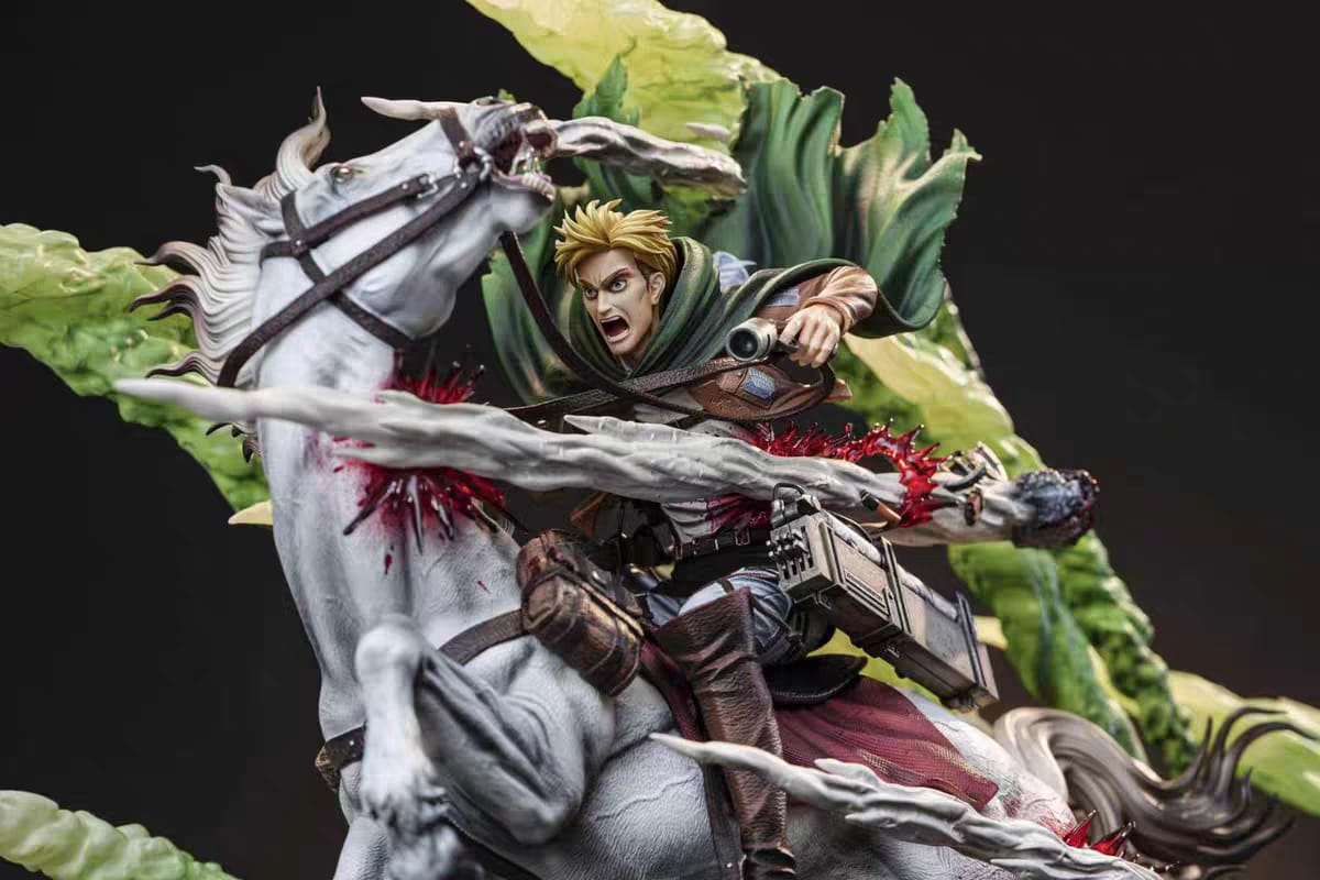 Pre Order Attack On Titan Commander Erwin Beast Giant Battle Resin Limited Edition