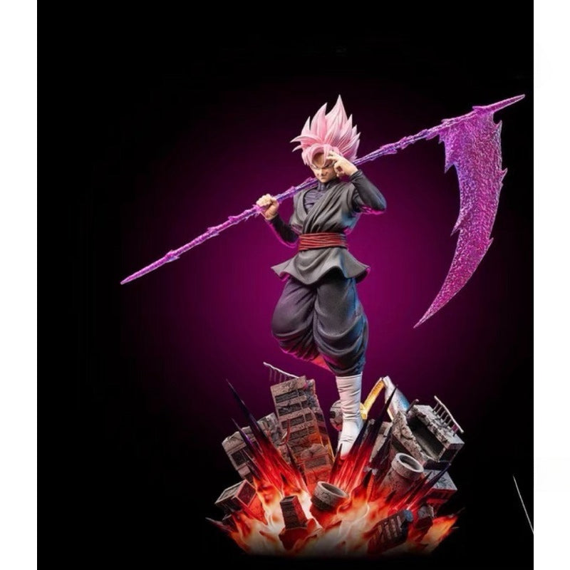 Statua Dragon Ball Super: Black Goku Super Saiyan Rosé (XL Selection) – JT Studio 34cm
