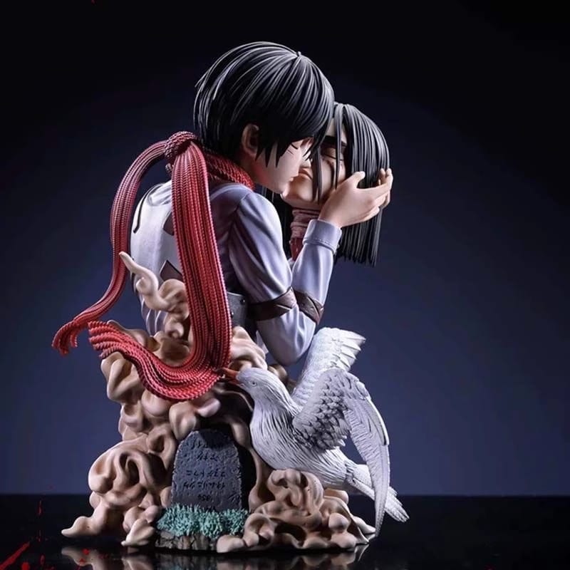Attack On Titan Eren Jaeger e Mikasa Ackermann 22 cm XL Selection
