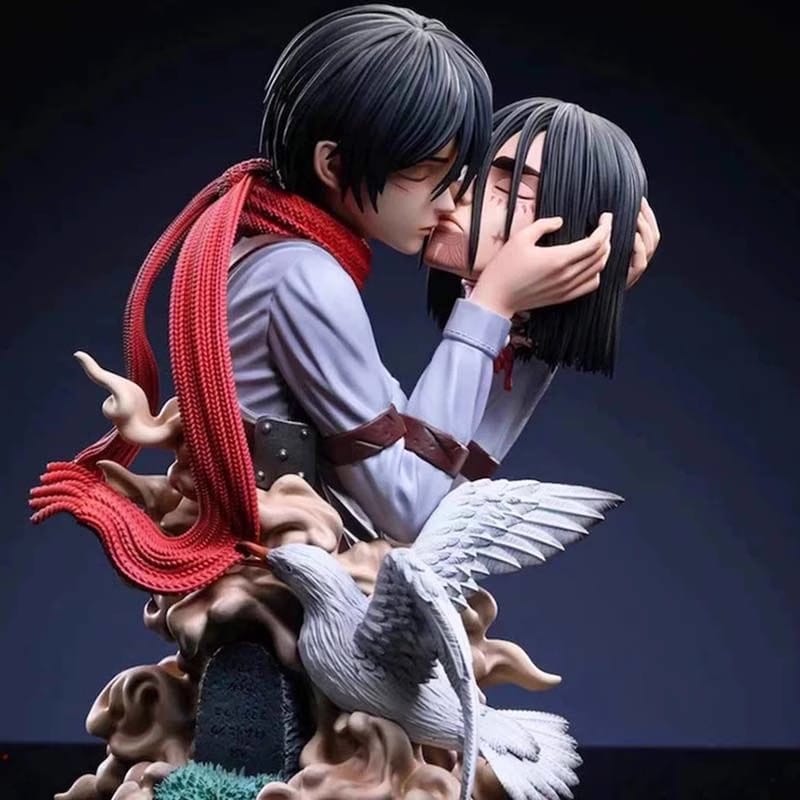 Attack On Titan Eren Jaeger e Mikasa Ackermann 22 cm XL Selection