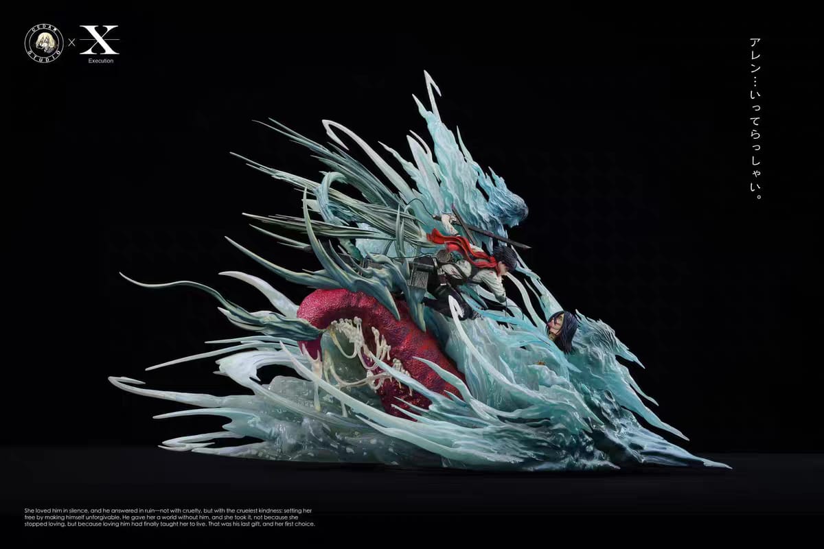 Pre Order – Eren Jaeger & Mikasa Ackermann Resin Statue | Cedar Studio x Execution | Attack on Titan Final Episode