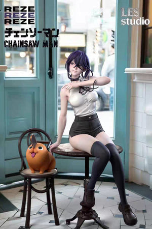 Reserva la estatua de resina de Chainsaw Man Reze - LES Studio Caffè & Bomb Girl Editions