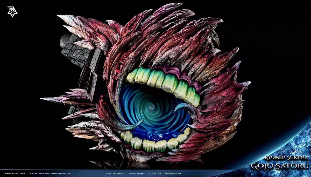 Statua resina SSC Studio Gojo Satoru VS Sukuna con effetti energetici dinamici – edizione limitata Jujutsu Kaisen