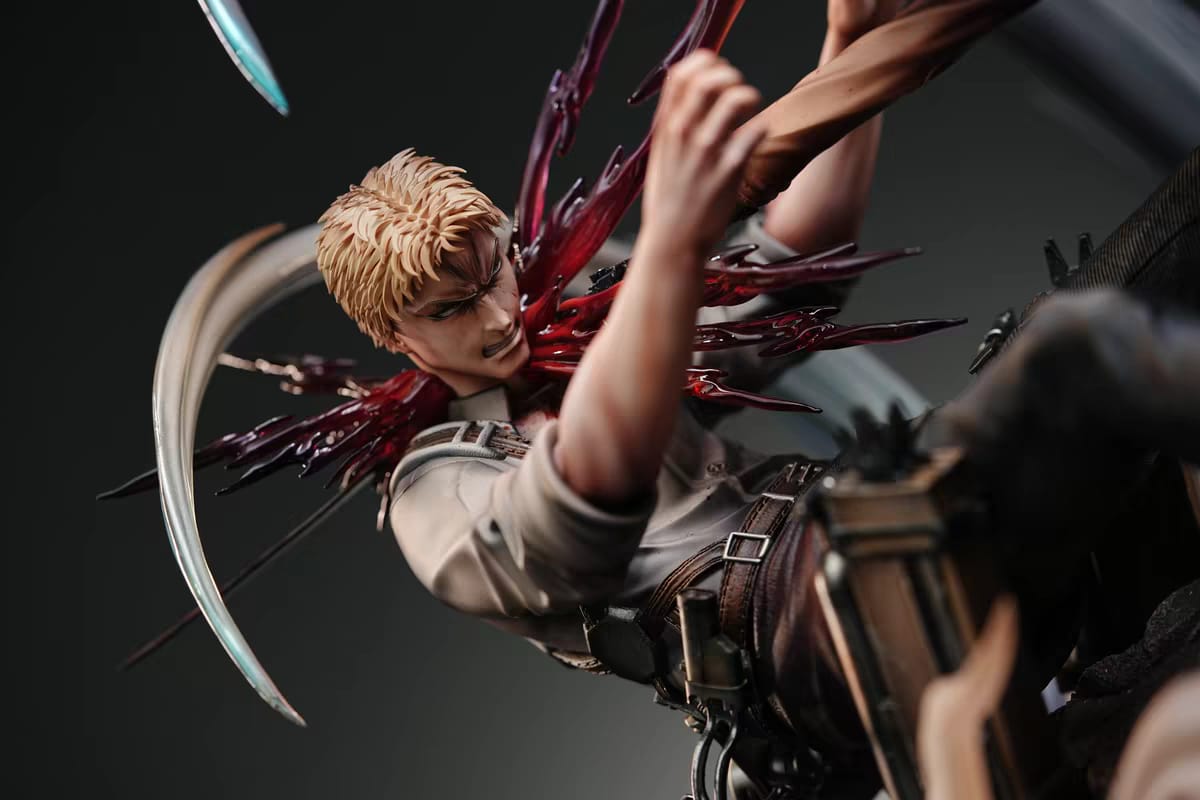 Sure Studio Attack On Titan Levi Ackermann resin statue close up details