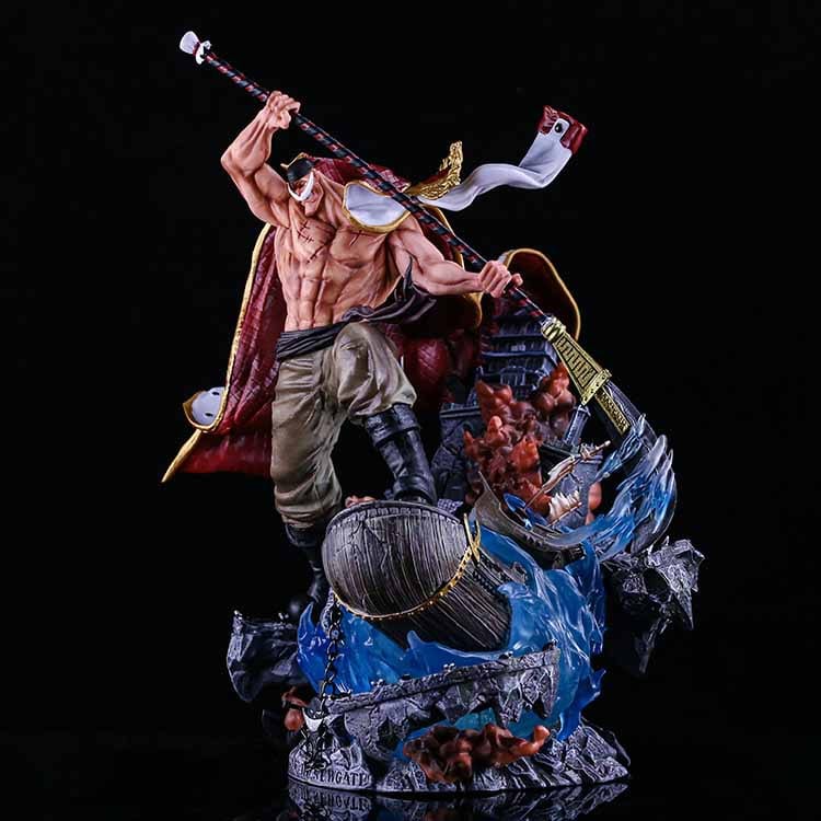 Angolazione laterale statua da collezione Edward Newgate Barbabianca 6kg JM Studio