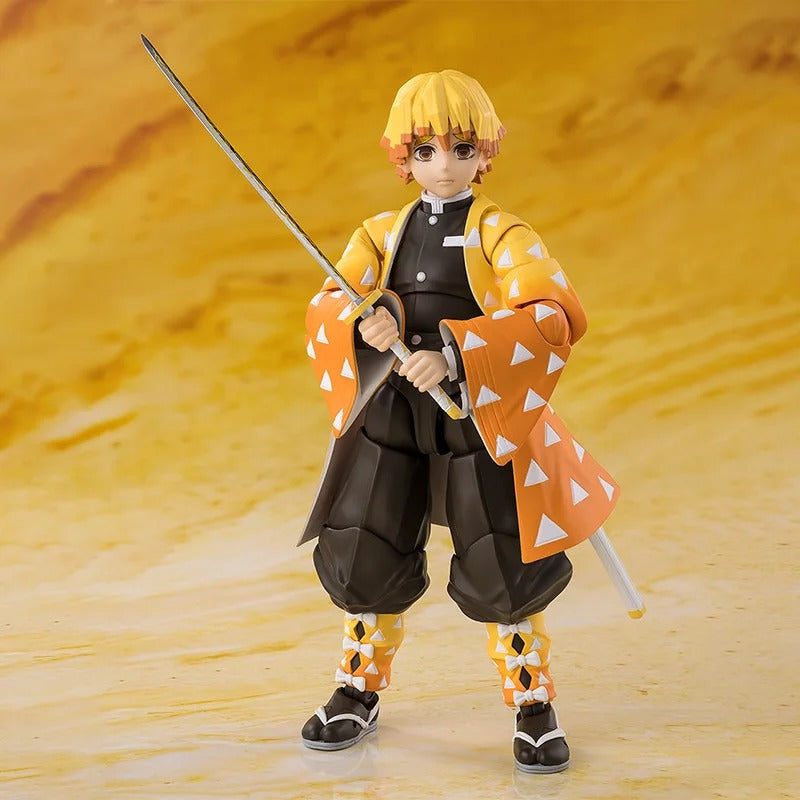 Action figure Bandai S.H. Figuarts Demon Slayer Zenitsu Agatsuma con accessori