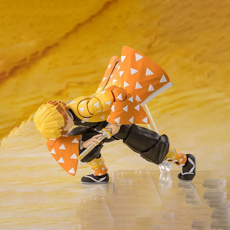 Action figure Bandai S.H. Figuarts Demon Slayer Zenitsu Agatsuma con accessori