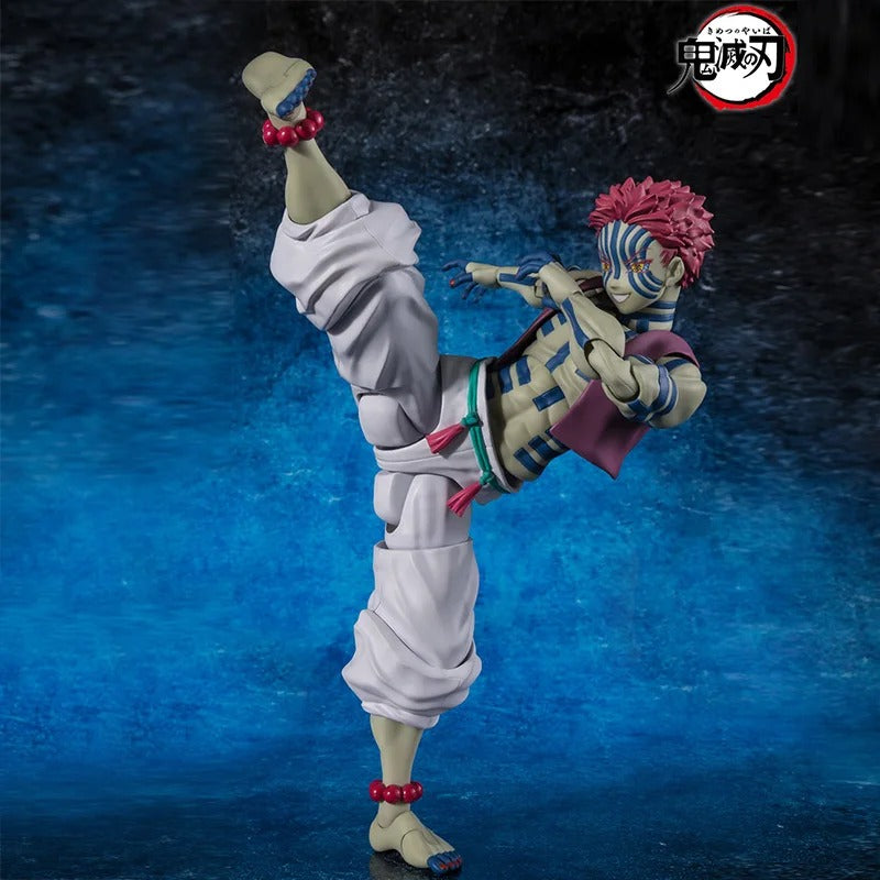 Bandai S.H. Figuarts Demon Slayer Akaza Terza Luna Crescente Con Accessori