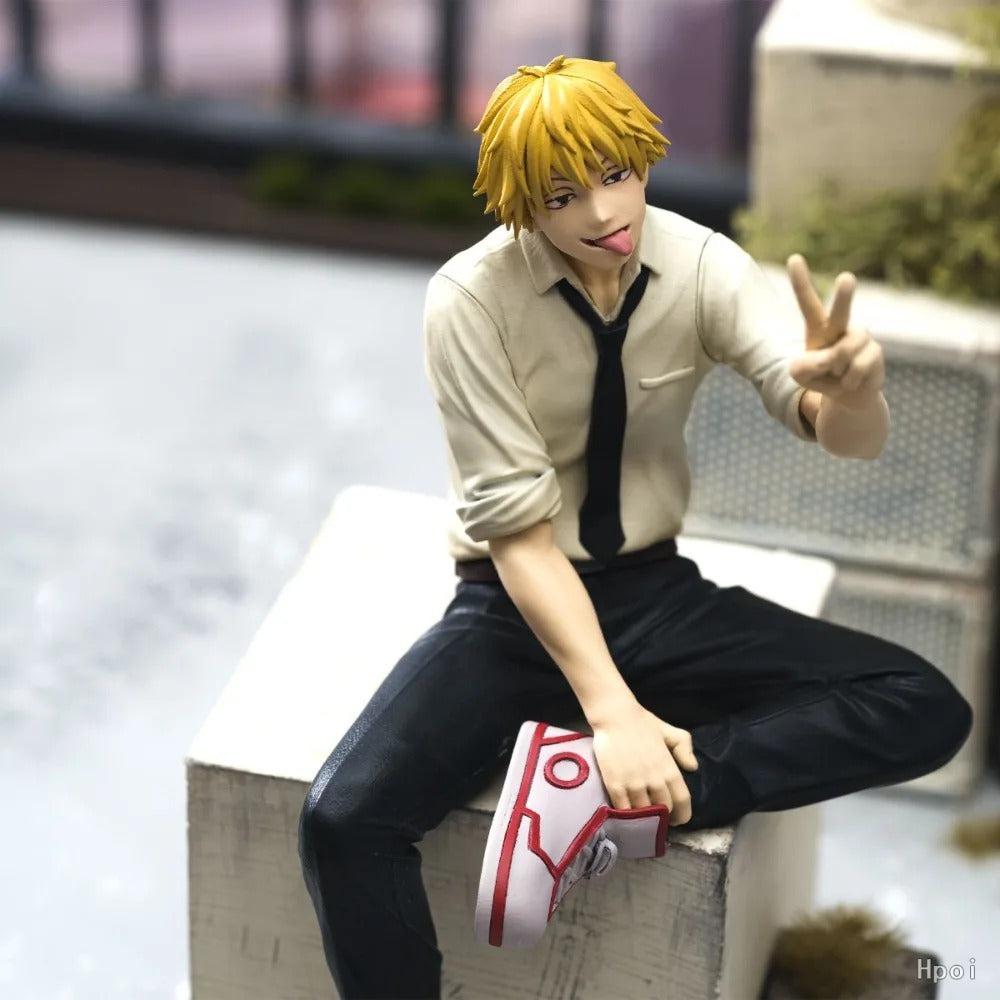 Figura Chainsaw Man SEGA Goods Denji PM Perching 14 cm da collezione