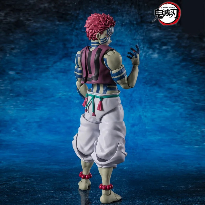 Bandai S.H. Figuarts Demon Slayer Akaza Terza Luna Crescente Con Accessori