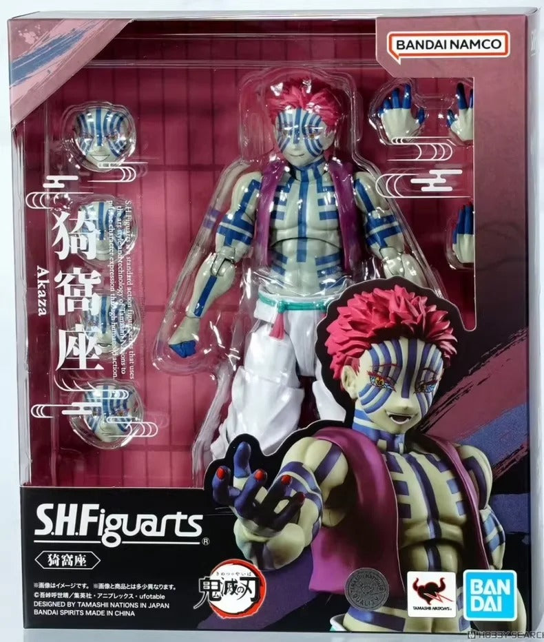 Bandai S.H. Figuarts Demon Slayer Akaza Terza Luna Crescente Con Accessori