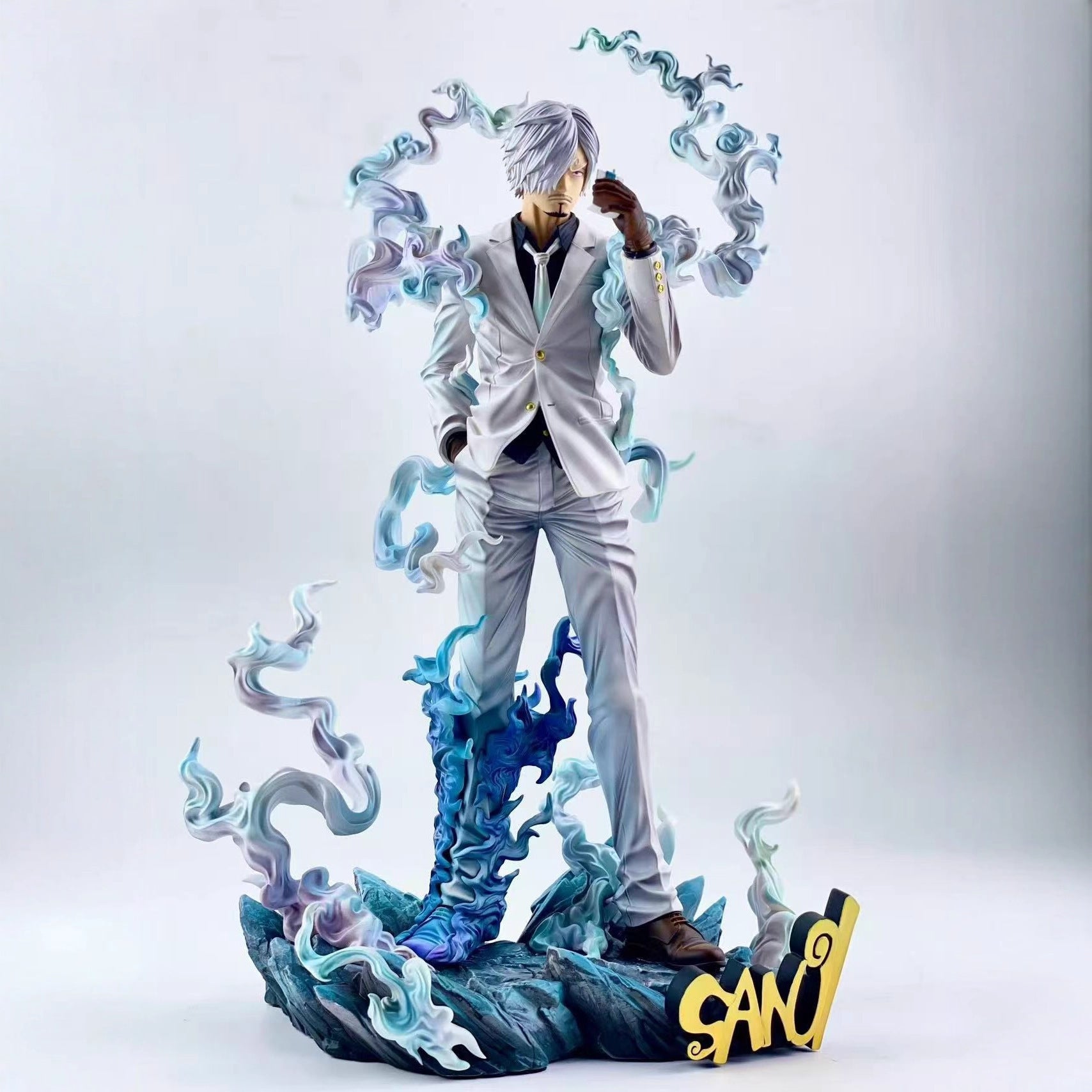 Vinsmoke Sanji White Dress XL Selection 30 cm con Base One Piece Figure