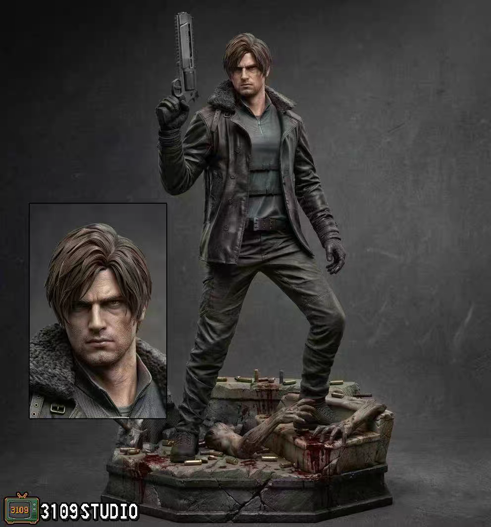 Pre Order Resident Evil 9 Leon Kennedy e mr. Racoon Resin 1/4 – 3109 Studio Limited Edition