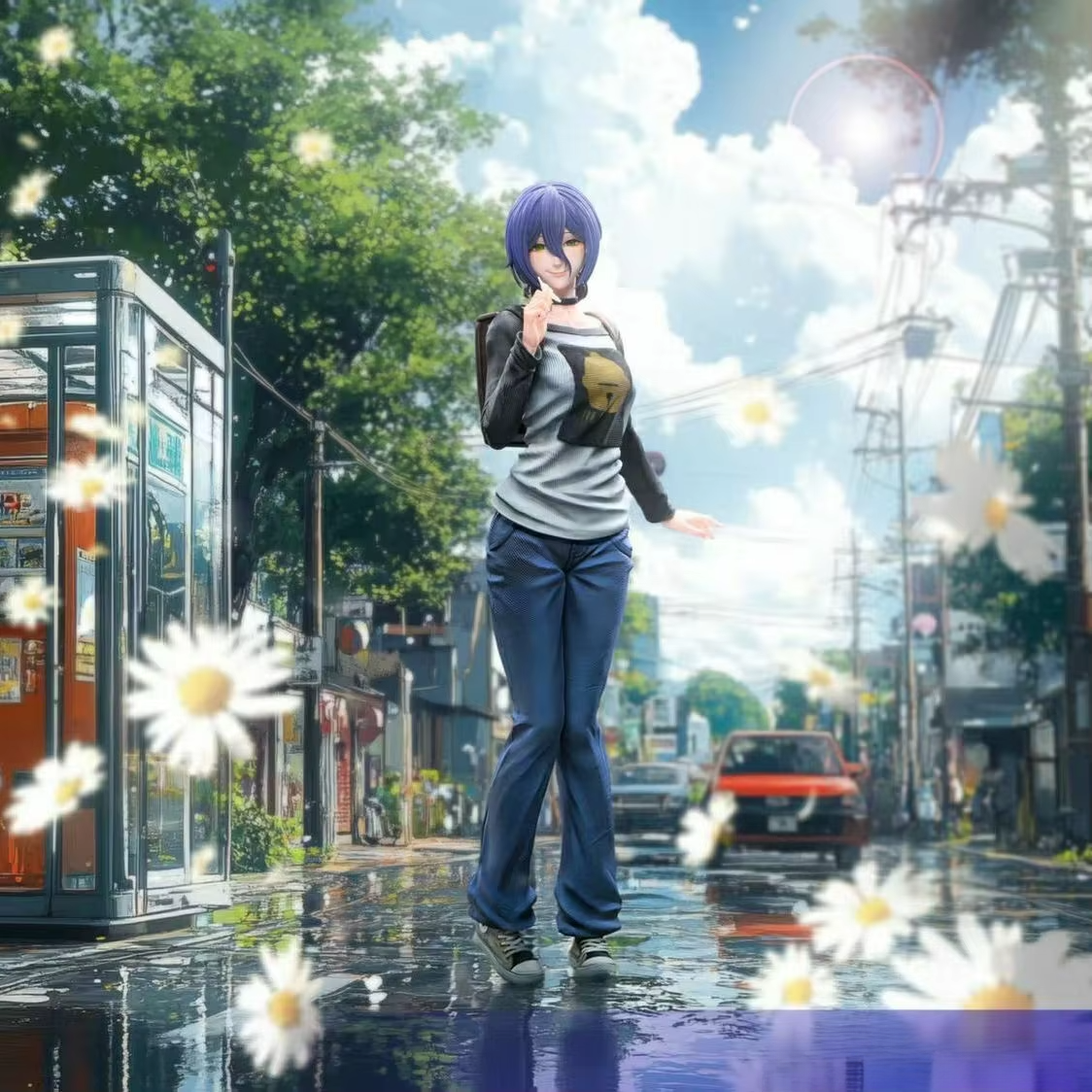 Pre Order Chainsaw Man Reze With Flower XL Selection Figure