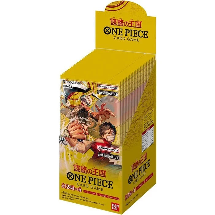 One Piece Card Game OP-04 Kingdoms of Intrigue Booster Box Japanese Edition – Open Box
